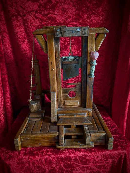 Antique wooden Guillotine made in the mid-20th century