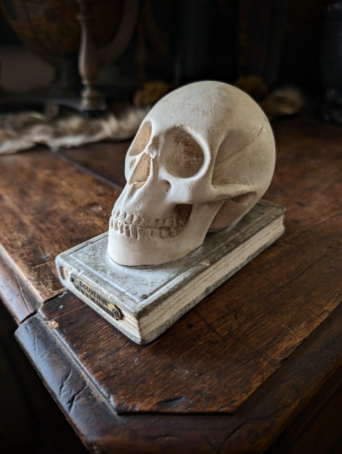 Antique "Memento Mori" paperweight