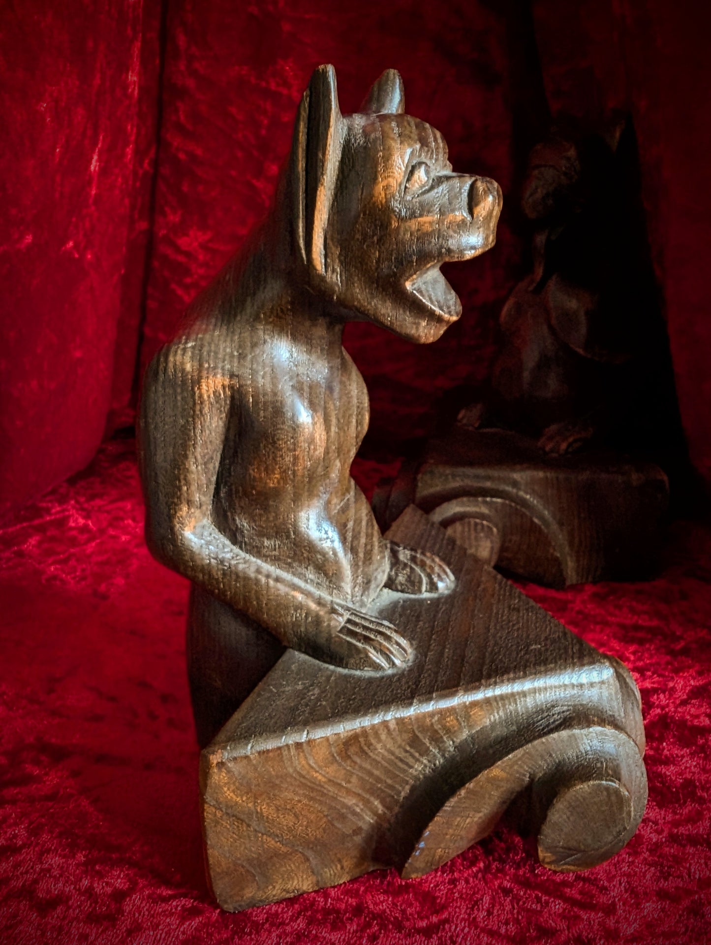 Antique Wooden Gargoyle Sculptures – Circa 1920