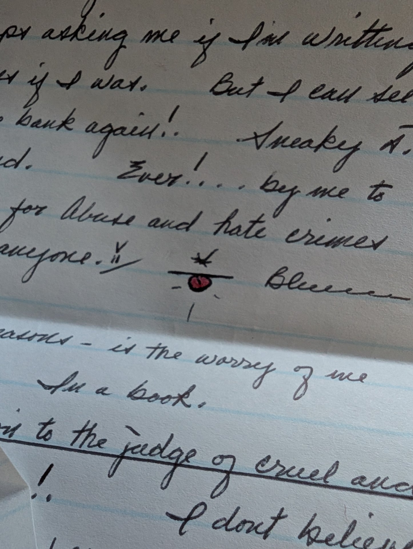 Authentic letter written by the serial killer Aileen Wuornos in 1999 (6 pages!)
