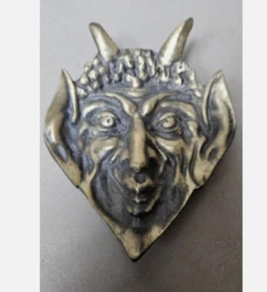 Antique Devil head, used in Russia to tap tobacco