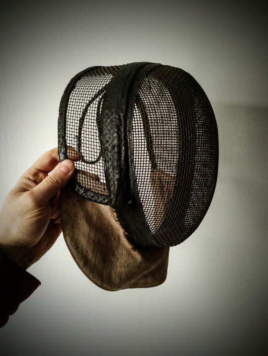 Old fencing mask from the early 20th century France escrime