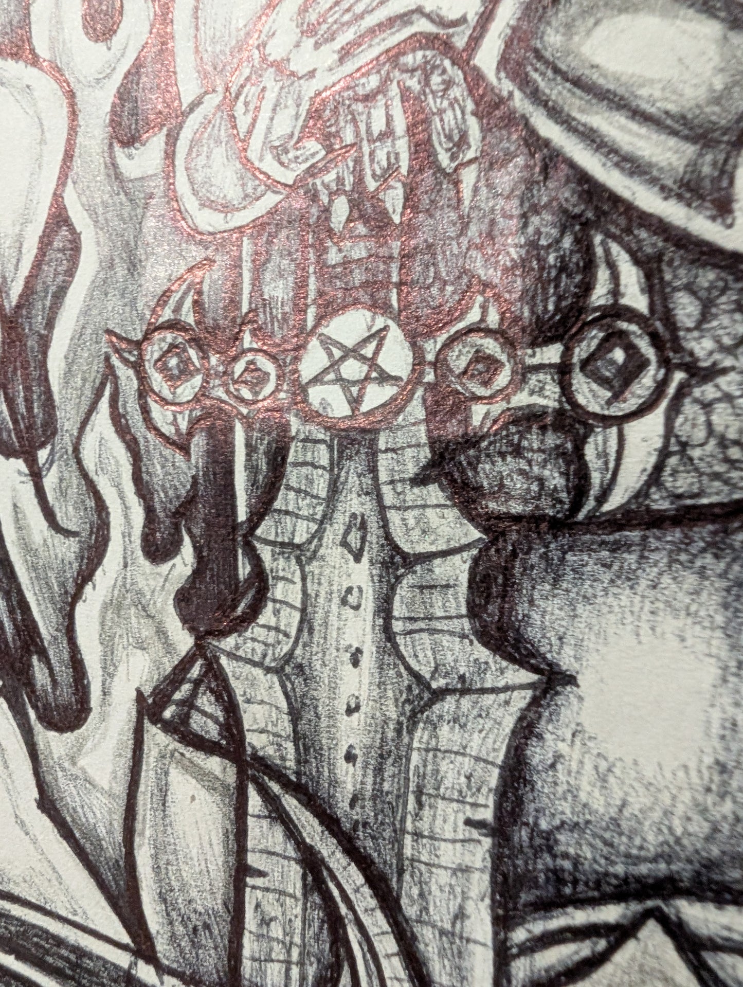 Gabriel Roche "Missouri Teen Killer" artwork from prison, (8,5x11 inch)