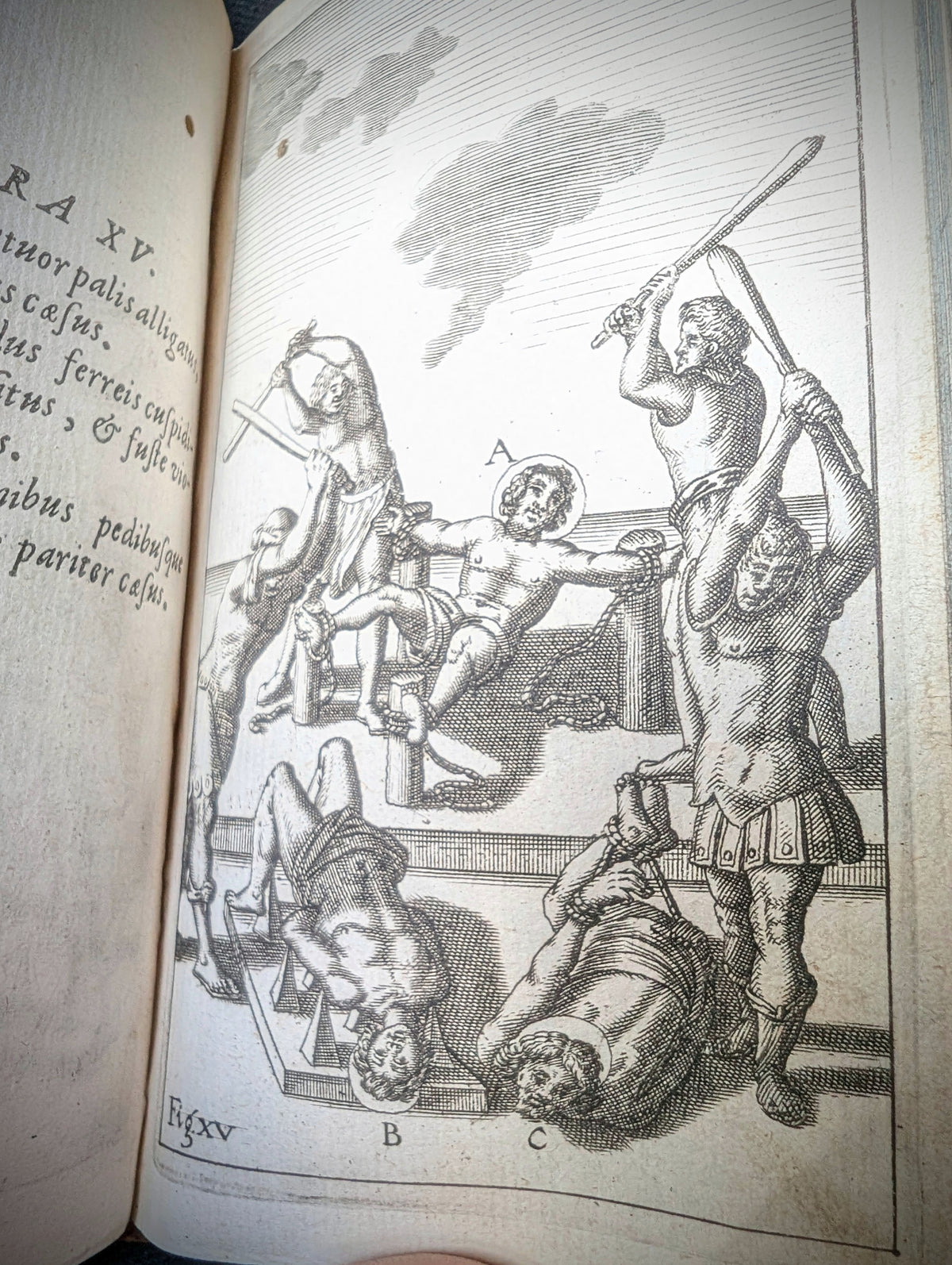 OLD RARE BOOK 17TH-CENTURY ILLUSTRATED WORK ON THE TORTURES OF MARTYRS — 1667