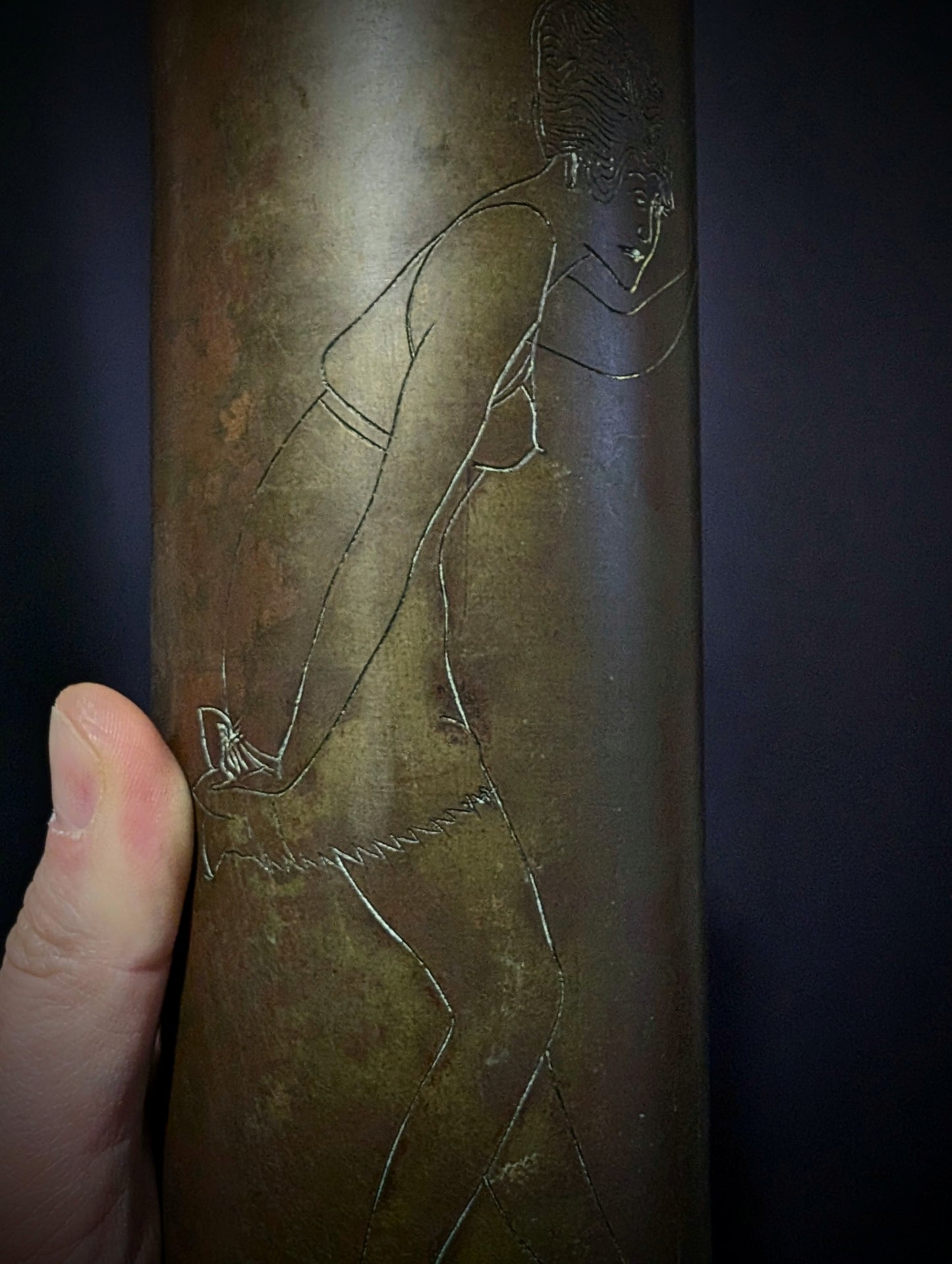 Old Sheld from World War I with Erotic Art (1917)