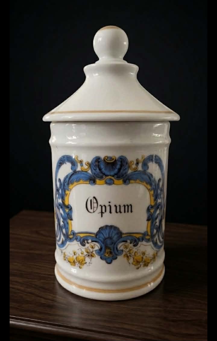 Opium porcelain jar (16cm)