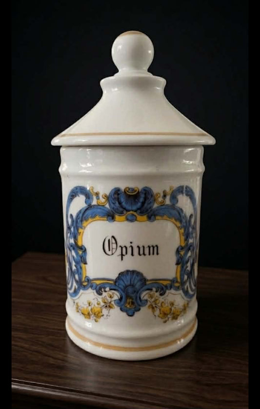 Opium porcelain jar (16cm)