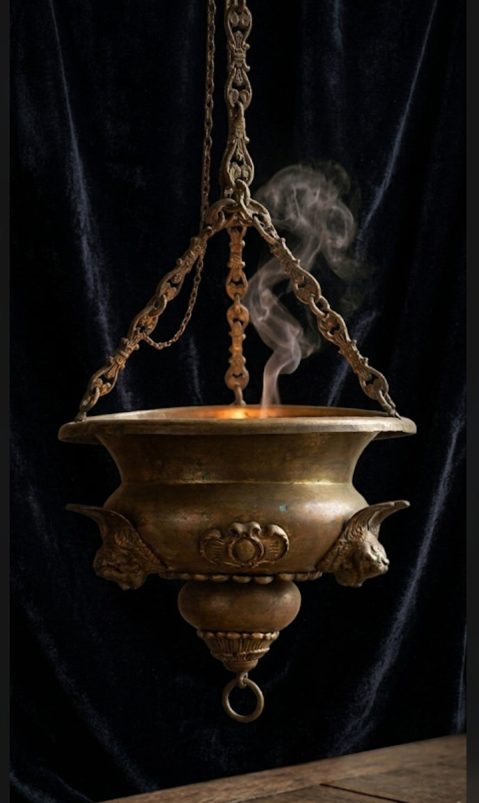 Antique Church censer in brass