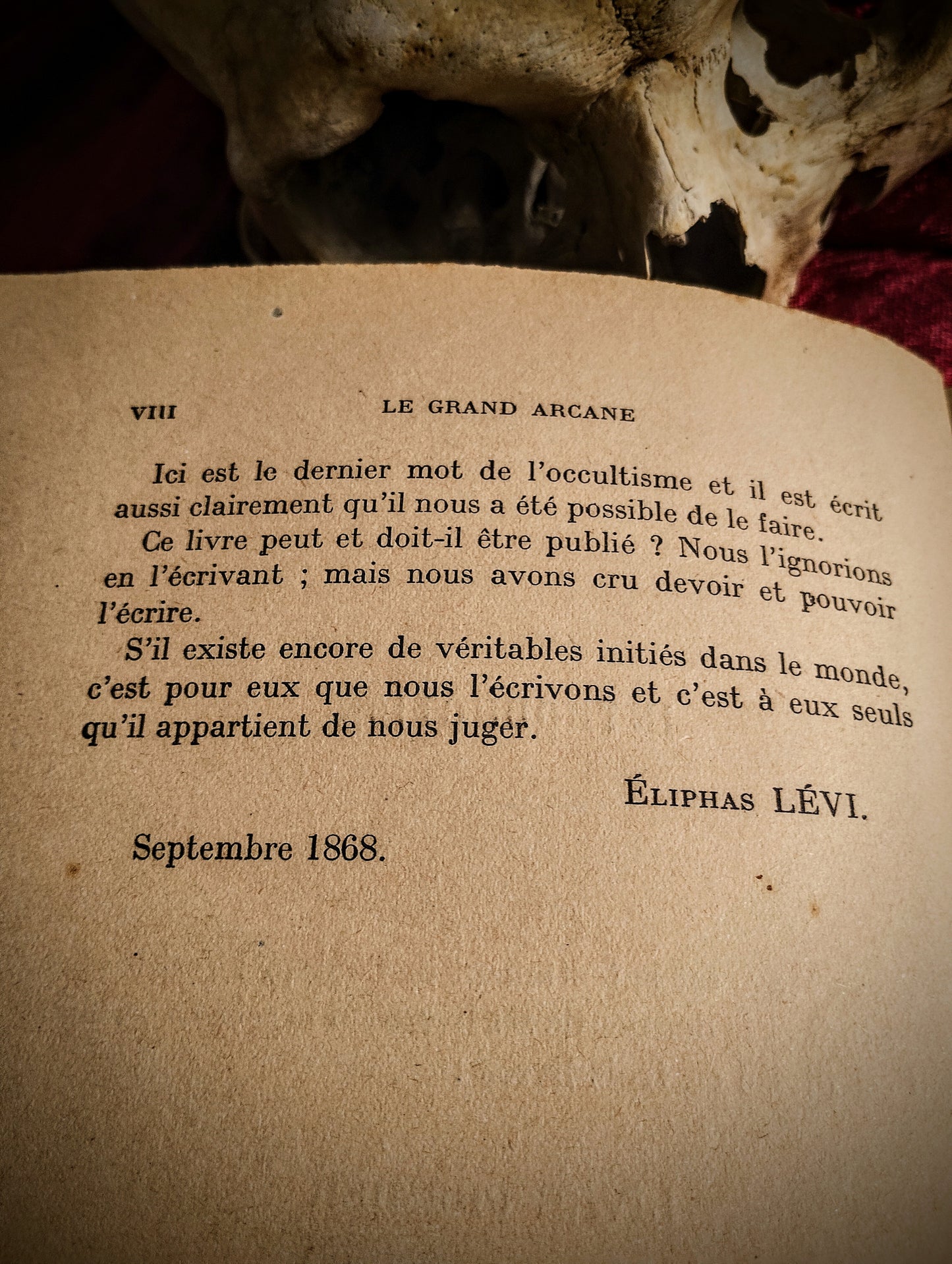 Eliphas Levi "Le Grand Arcane ou l'Occultisme dévoilé" Ed. 1921