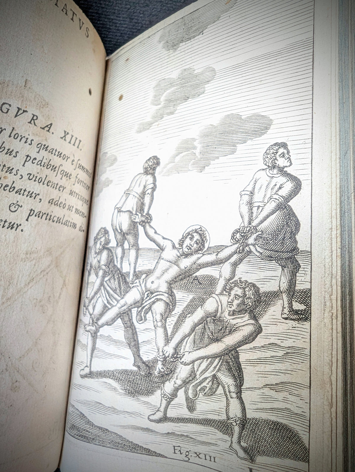 OLD RARE BOOK 17TH-CENTURY ILLUSTRATED WORK ON THE TORTURES OF MARTYRS — 1667