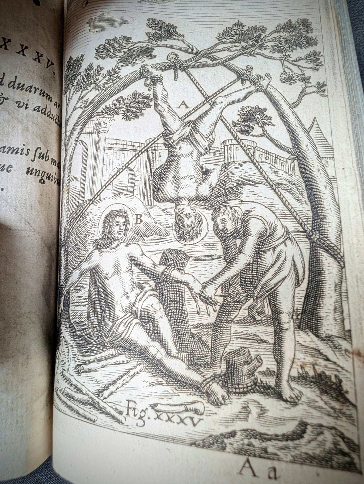 OLD RARE BOOK 17TH-CENTURY ILLUSTRATED WORK ON THE TORTURES OF MARTYRS — 1667