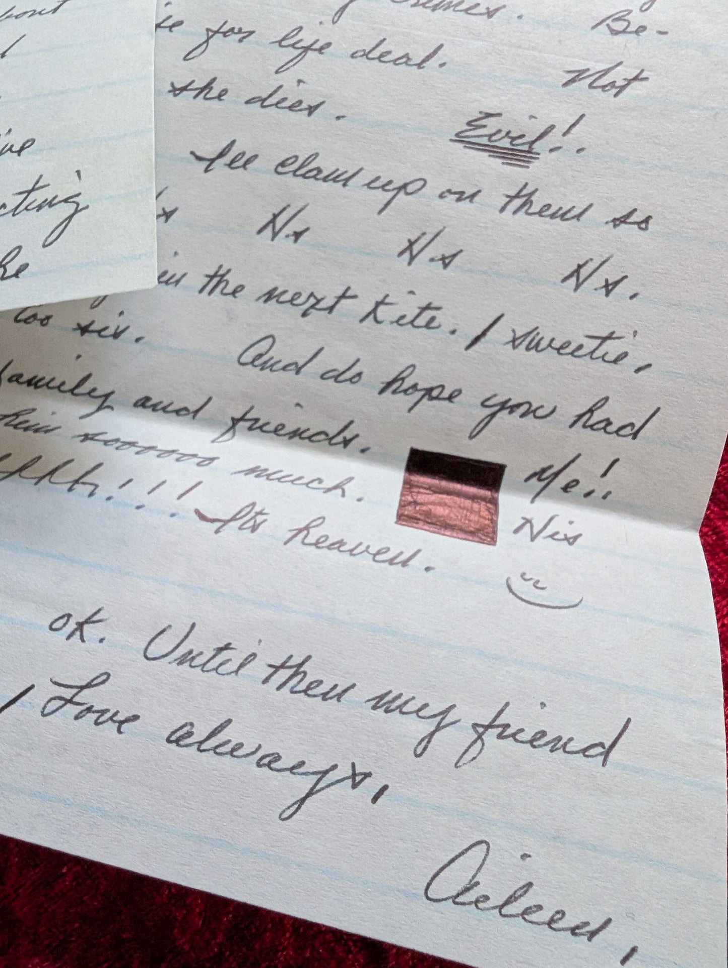 Authentic letter written by the serial killer Aileen Wuornos in 1999 (6 pages!)